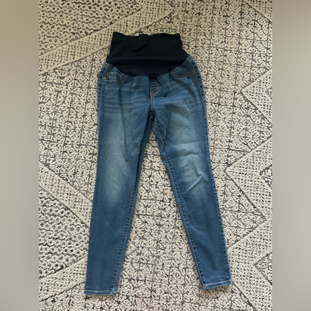 Old Navy Maternity Blue Skinny Jeans with Stretch